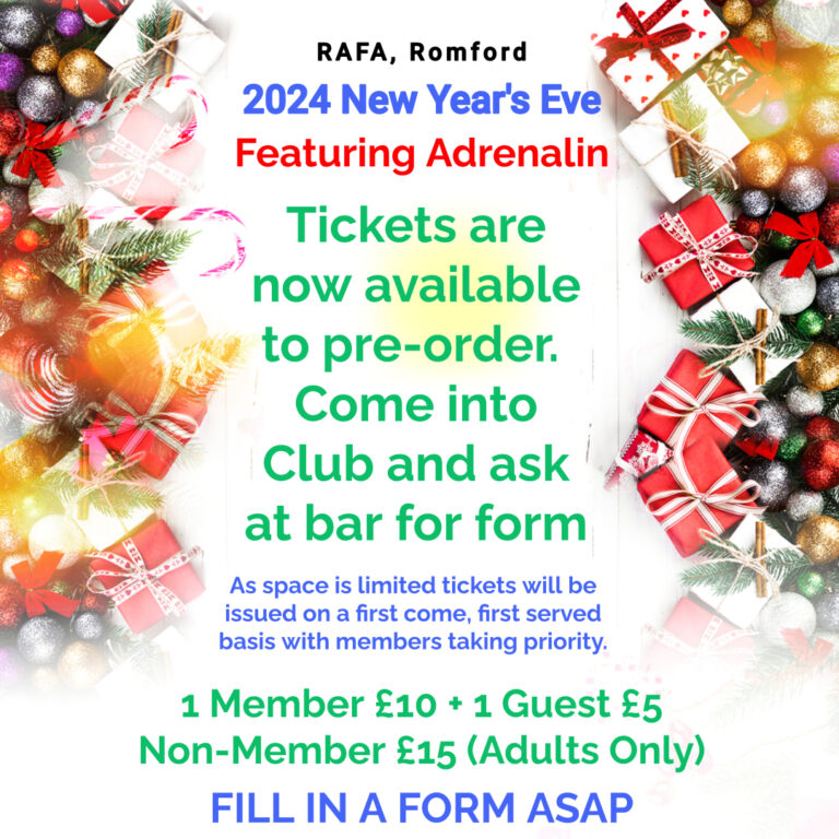 News and Events – The RAFA Club – Romford